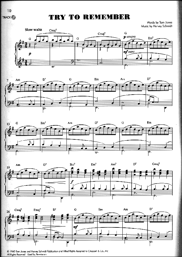 A sample page from The Jazz Piano Player Collection