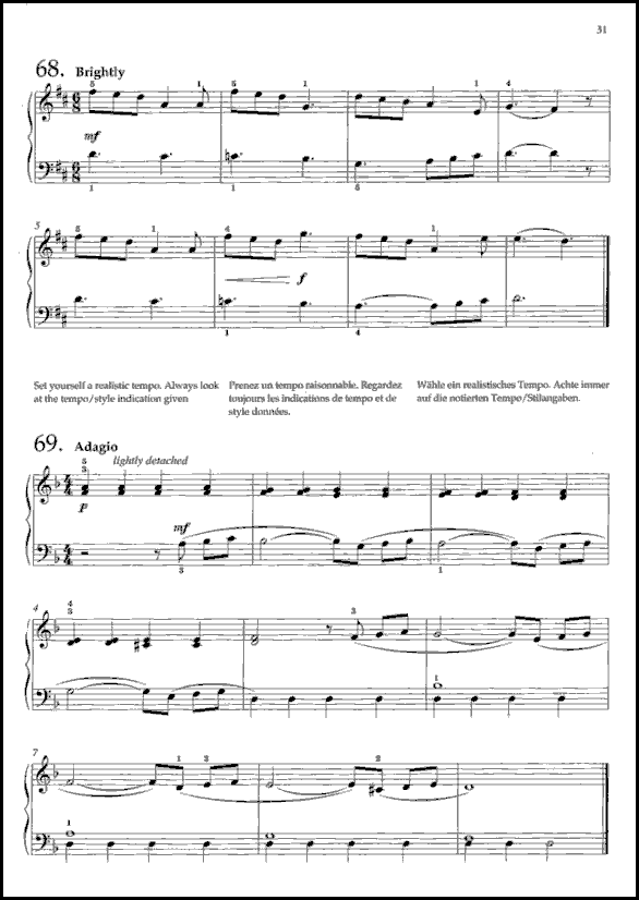 A sample page from Sight-Reading 2 - A fresh approach for Piano