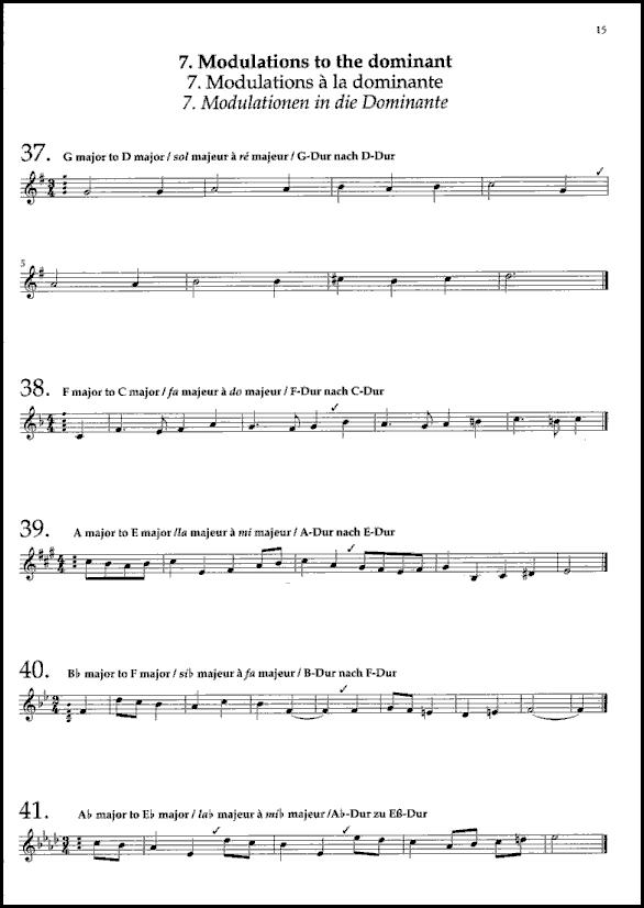 A sample page from Sight-Singing 2 - A fresh approach