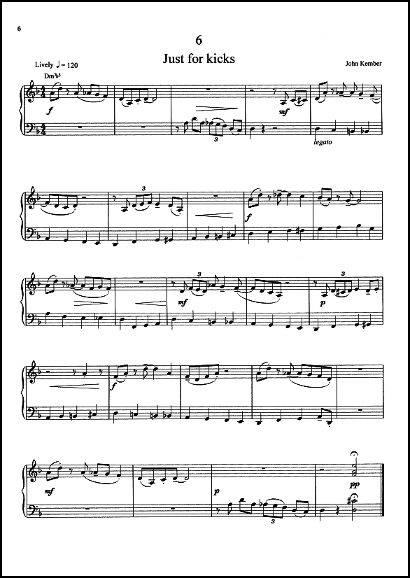 A sample page from Simply Swing